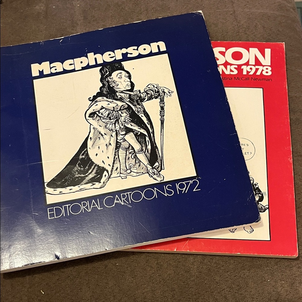 Vintage Macpherson Editorial Cartoons 1972 and 1978